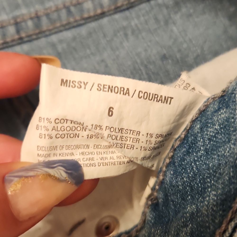 Gloria Vanderbilt jean shorts size 6 - Picture 2 of 6